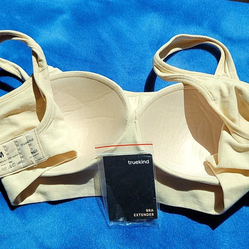 Lot Of 2 Truekind Daily Comfort Wirefree Shaper Bras - Size M - Picture 4 of 8